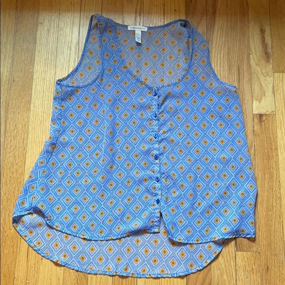 Blue patterned tank - Picture 1 of 3